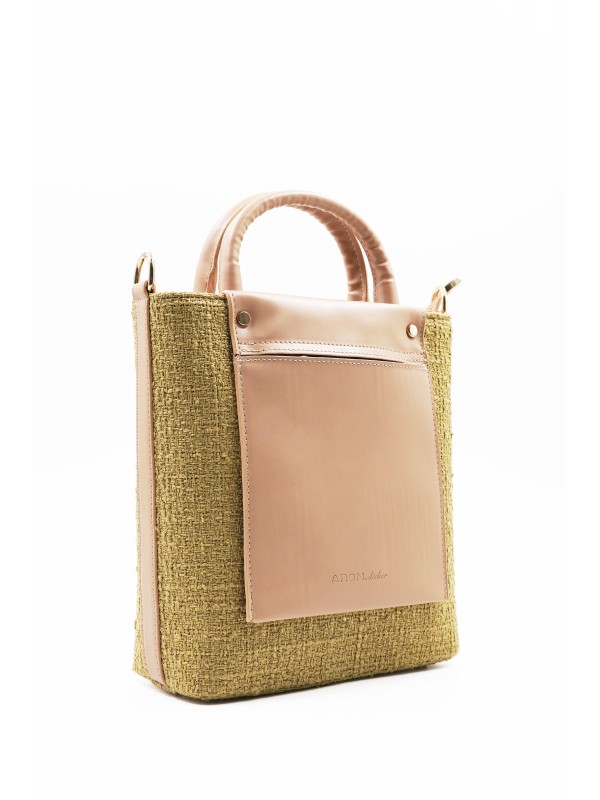 Valentina Özel Seri Vizon Ekose Detay Kadın Omuz Çantası