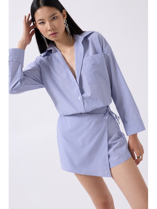 Bağlama Detay Etek 52202084-Lacivert