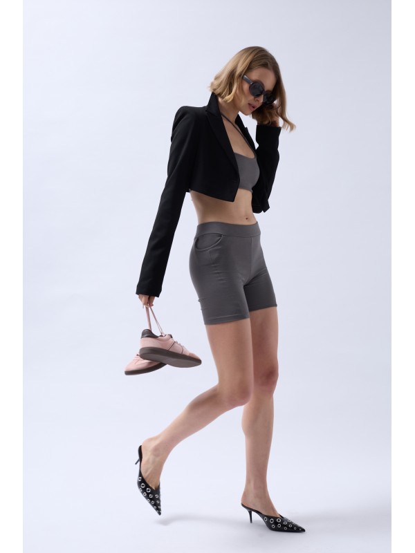 Çapraz Askı Bra 52254001-Gri