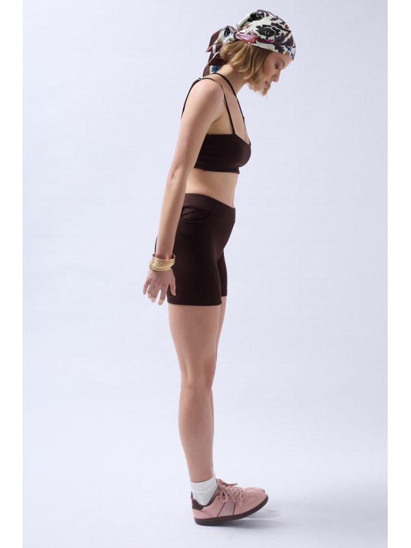 Çapraz Askı Bra 52254001-Kahverengi