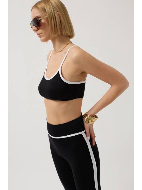 Biye Detaylı Askılı Bra 52254004-Siyah