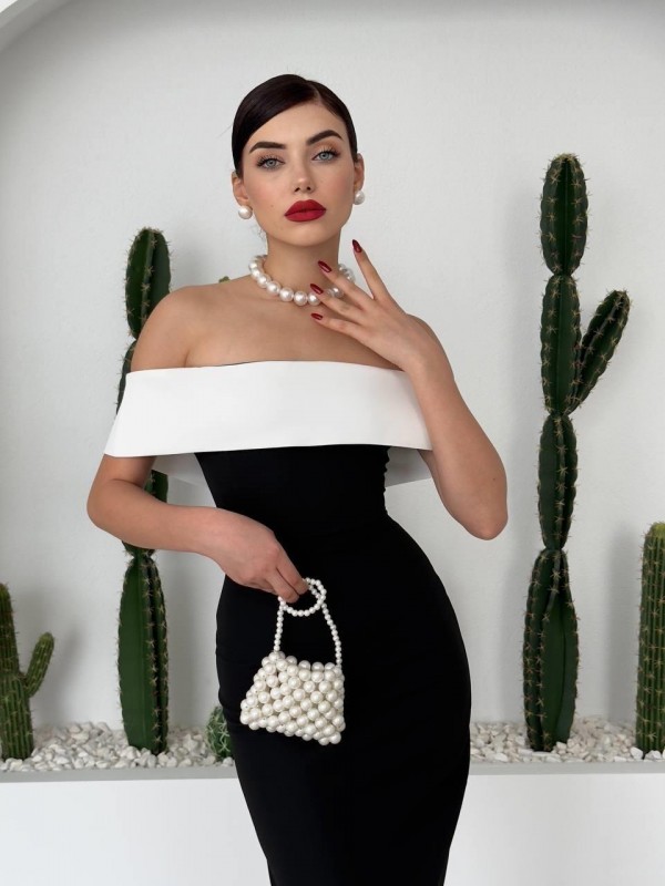 Danny Straplez Elbise ETK-00327-siyah