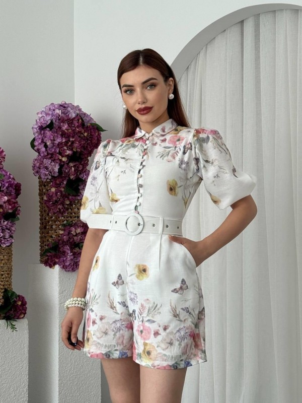 Egan Cep Detaylı Tulum ETK-00672-cicek-desen