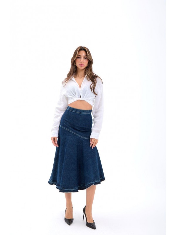 6490 DENİM ZW THE DENIM SKIRT-MAVİ