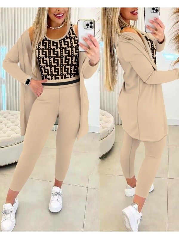 Kadın Uzun Kollu Krep üçlü Takım, 27072