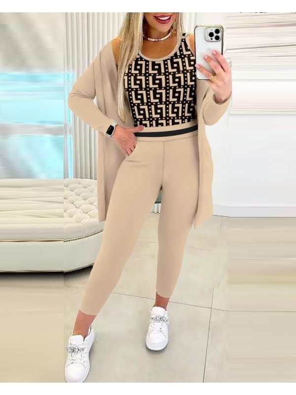 Kadın Uzun Kollu Krep üçlü Takım, 27072
