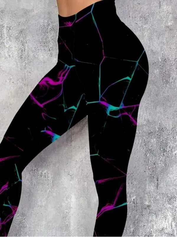 Kadın Yüksek Bel Renk Detaylı Dalgıç Tayt , 29025