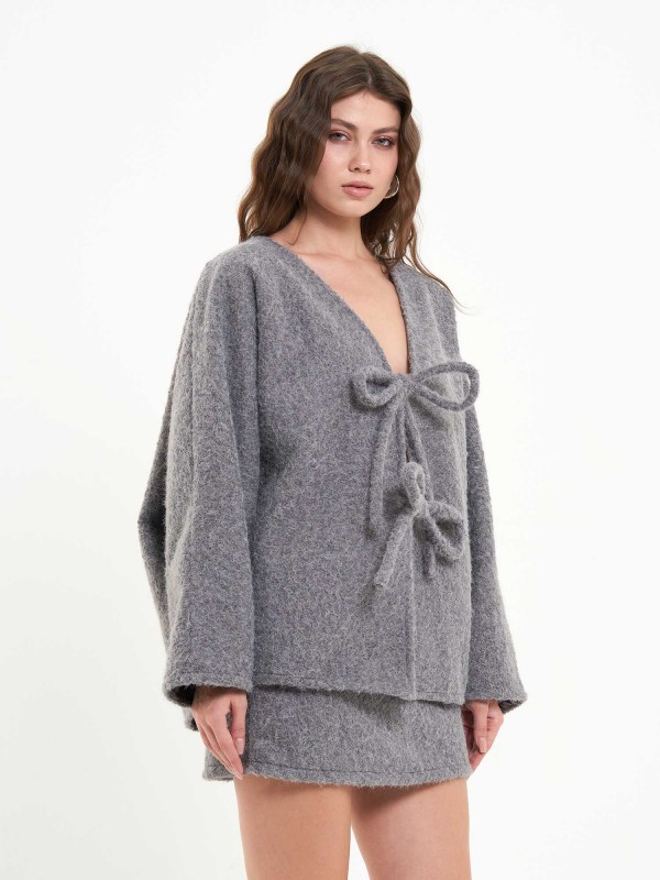 220595 Önü Bağlamalı Etek Takım