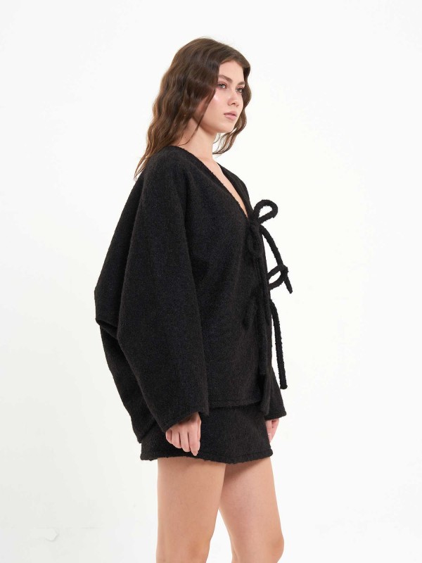 220595 Önü Bağlamalı Etek Takım