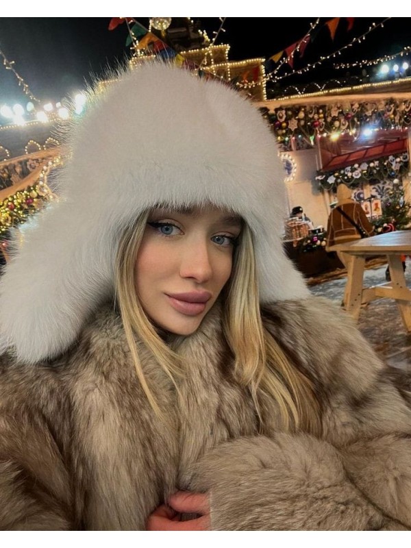 14652 Klipsli Peluş Bej Pilot Şapka Bere