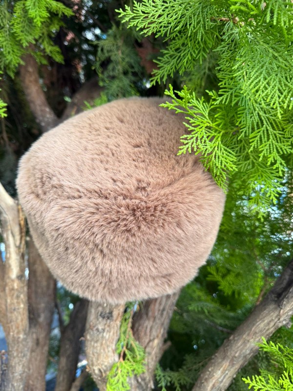 14626 Rus Tarzı Vizon Peluş Kalpak Şapka