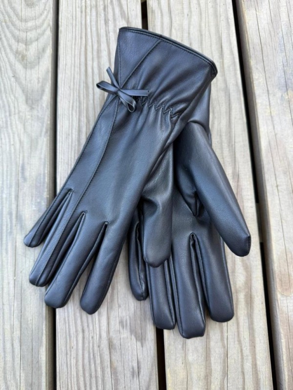 14824 Siyah PU Deri Eldiven