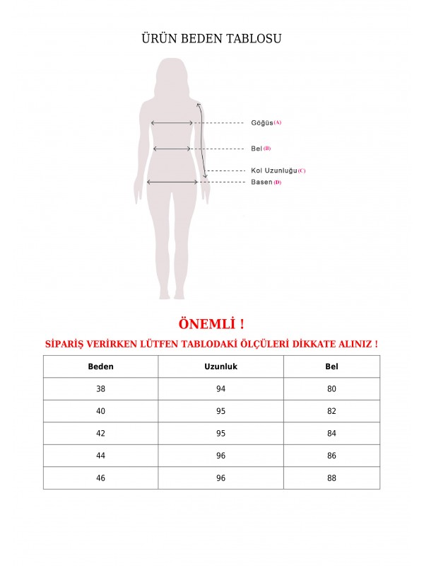 Kalın Kemerli Kumaş Pantalon     -Gri