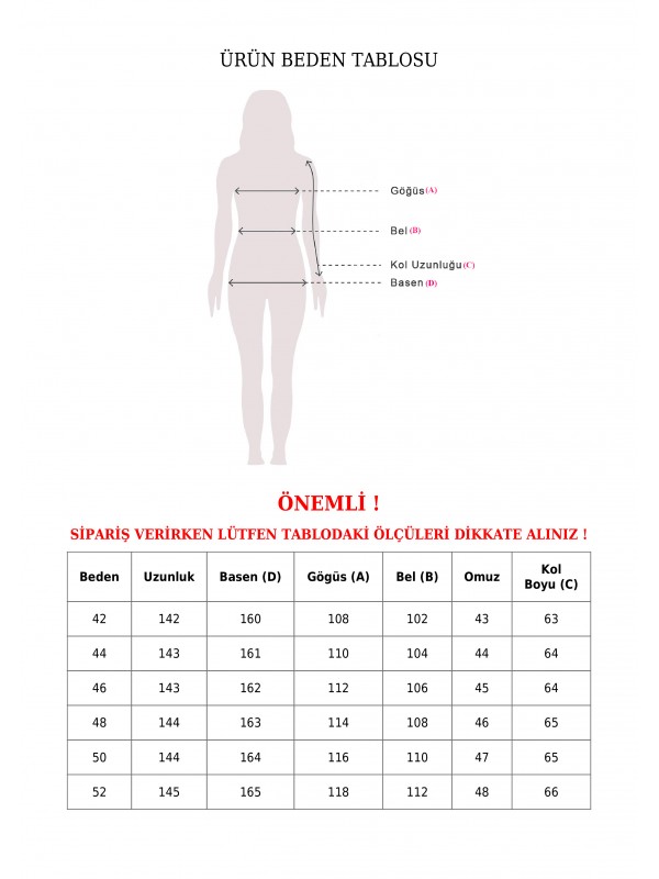Boydan Fermuarlı Kolu Lastikli Parçalı Ayrobin Ferace -Siyah