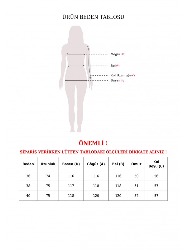 Çift Cepli Fermuarlı Astarlı Peluş Mont  -Tarçın