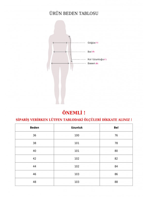 İthal Kumaş İspanyol Paça Pantolon   -Laci