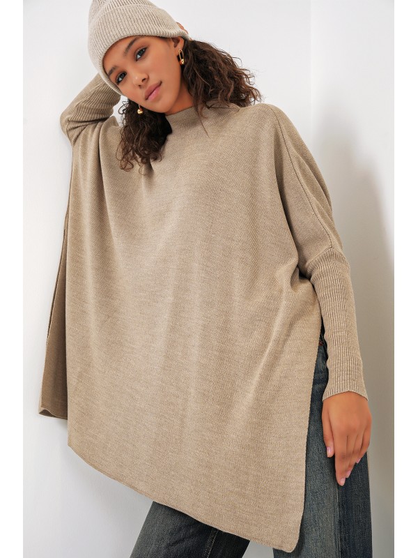 15783 Yırtmaçlı Panço Kazak - A.Bej