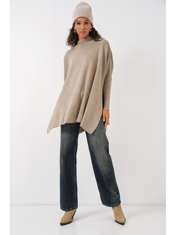 15783 Yırtmaçlı Panço Kazak - A.Bej