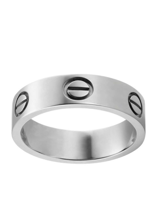 Toptan Kartier Düz Yüzük Silver Renk 17 Numara