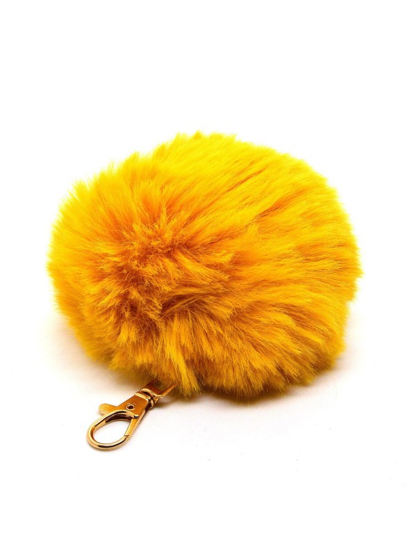 Toptan Sarı Renk Peluş Anahtarlık 834