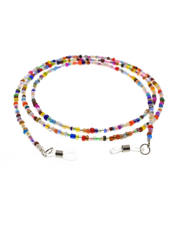 Toptan Alin Kaplama Renkli  Trend Kum Boncuk Renkli Gözlük Aksesuarı Gözlük Zinciri - 1813